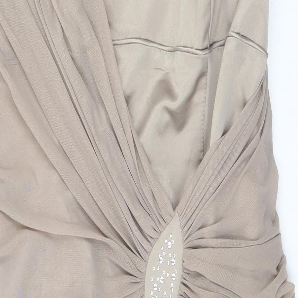 Lipsy Womens Gold   Tank Dress  Size 16