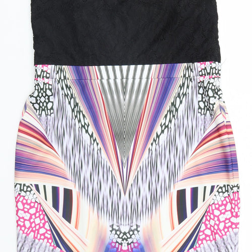 Girls On Film Womens Multicoloured Geometric  A-Line  Size 14