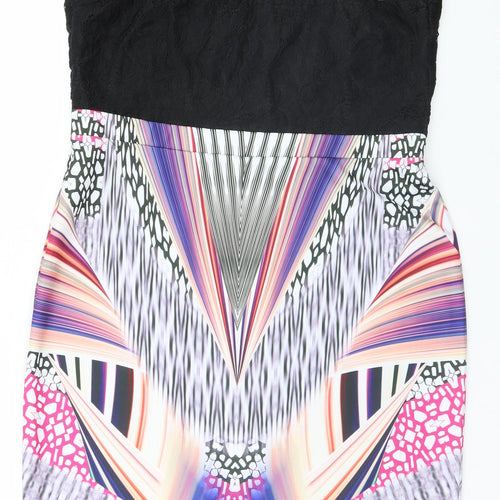 Girls On Film Womens Multicoloured Geometric  A-Line  Size 14