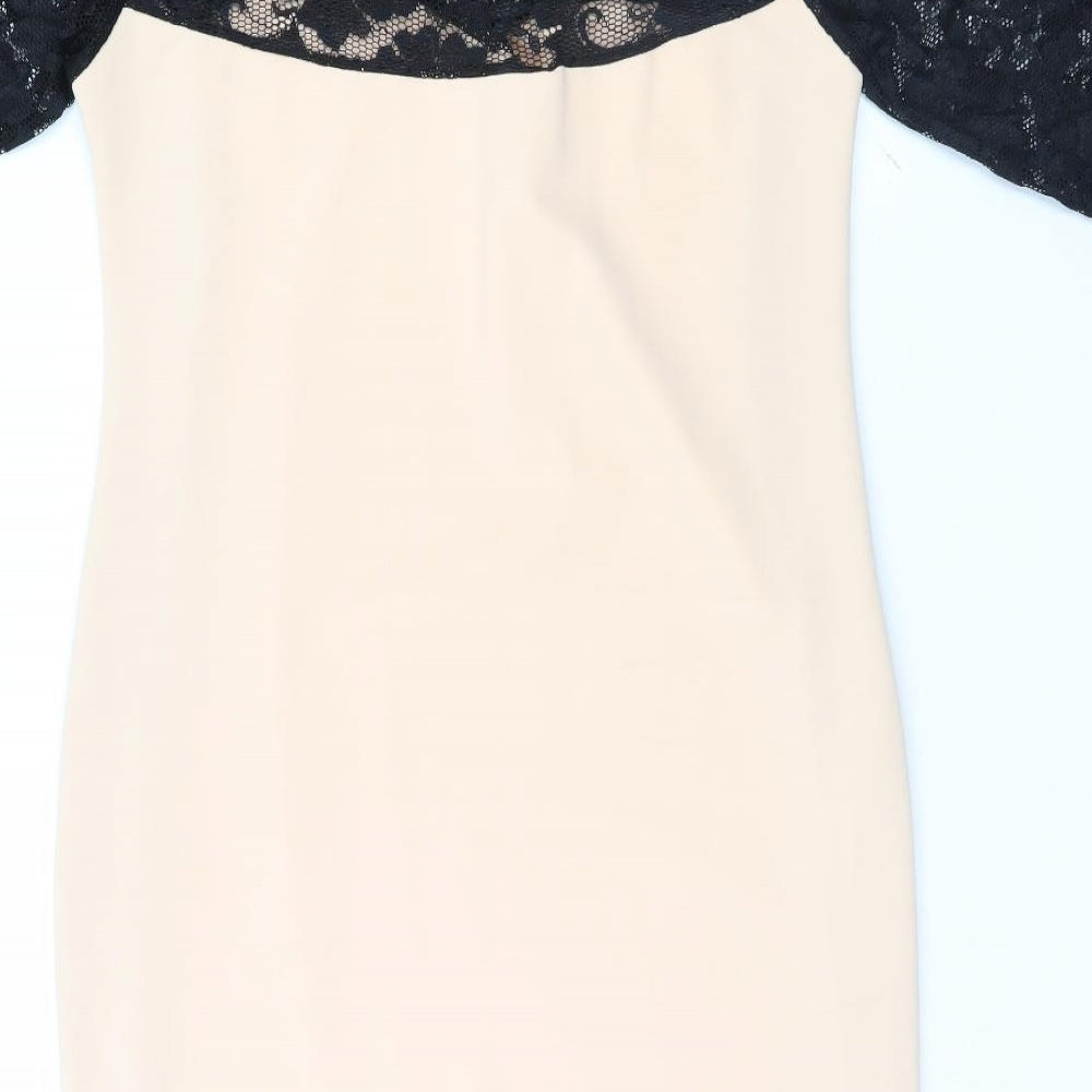 New Look Womens Brown   Pencil Dress  Size 16