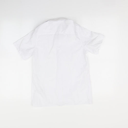 Marks and Spencer Boys White   Basic Button-Up Size 9 Years