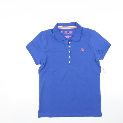 Aeropostle Boys Blue   Basic Polo Size XL