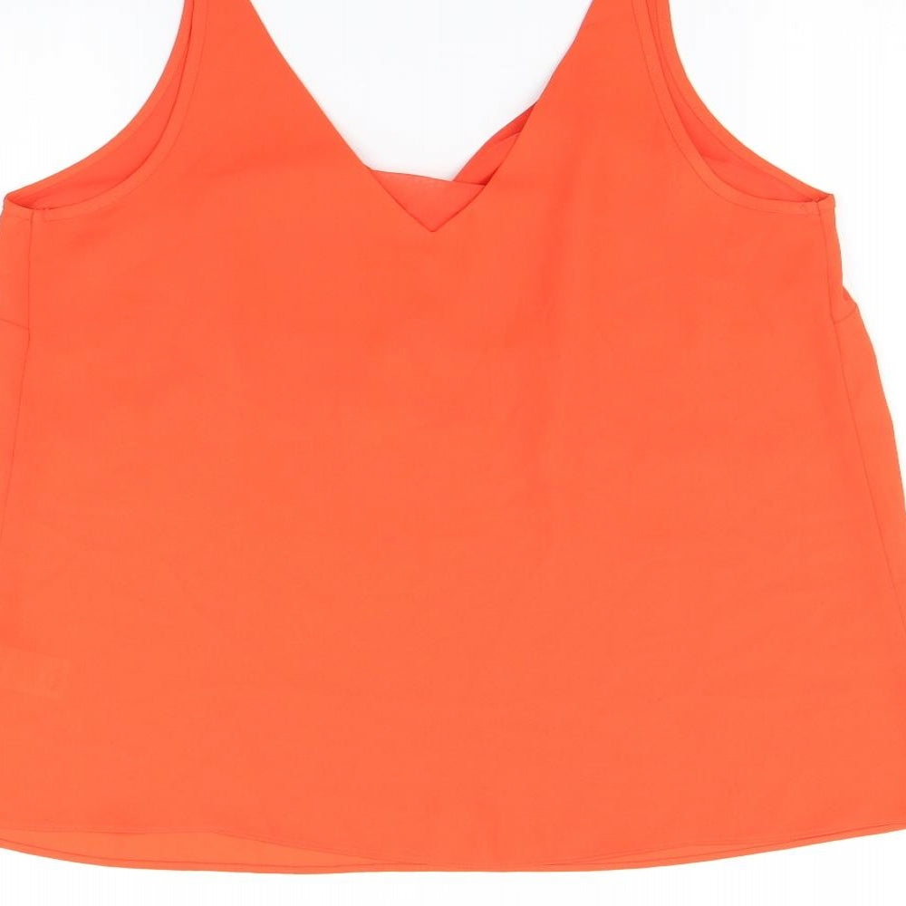Matalan Womens Orange   Camisole Polo Size 14
