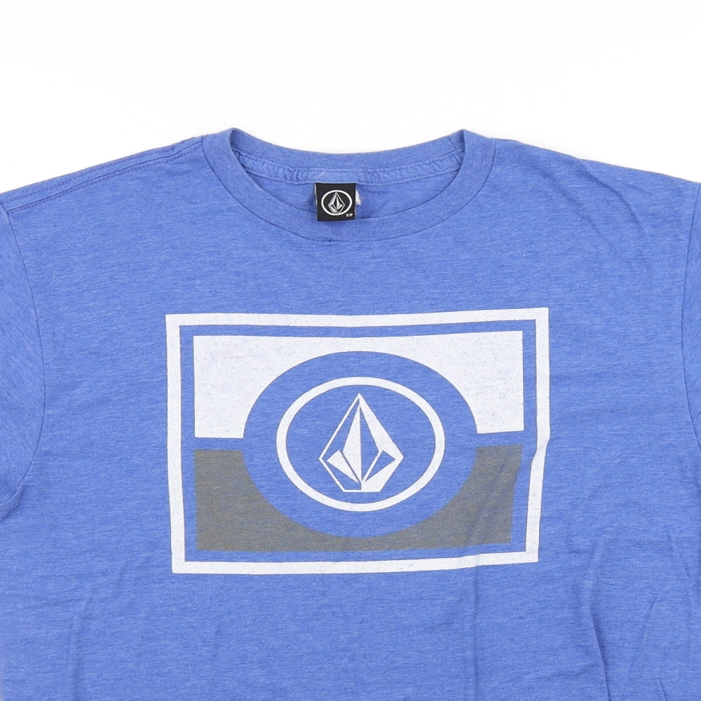 Volcom Mens Blue    T-Shirt Size S
