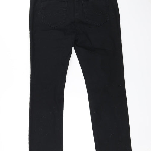 NEXT Womens Black   Straight Jeans Size 4 L29 in