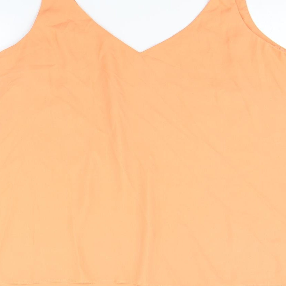 F&F Womens Orange   Camisole Tank Size 22