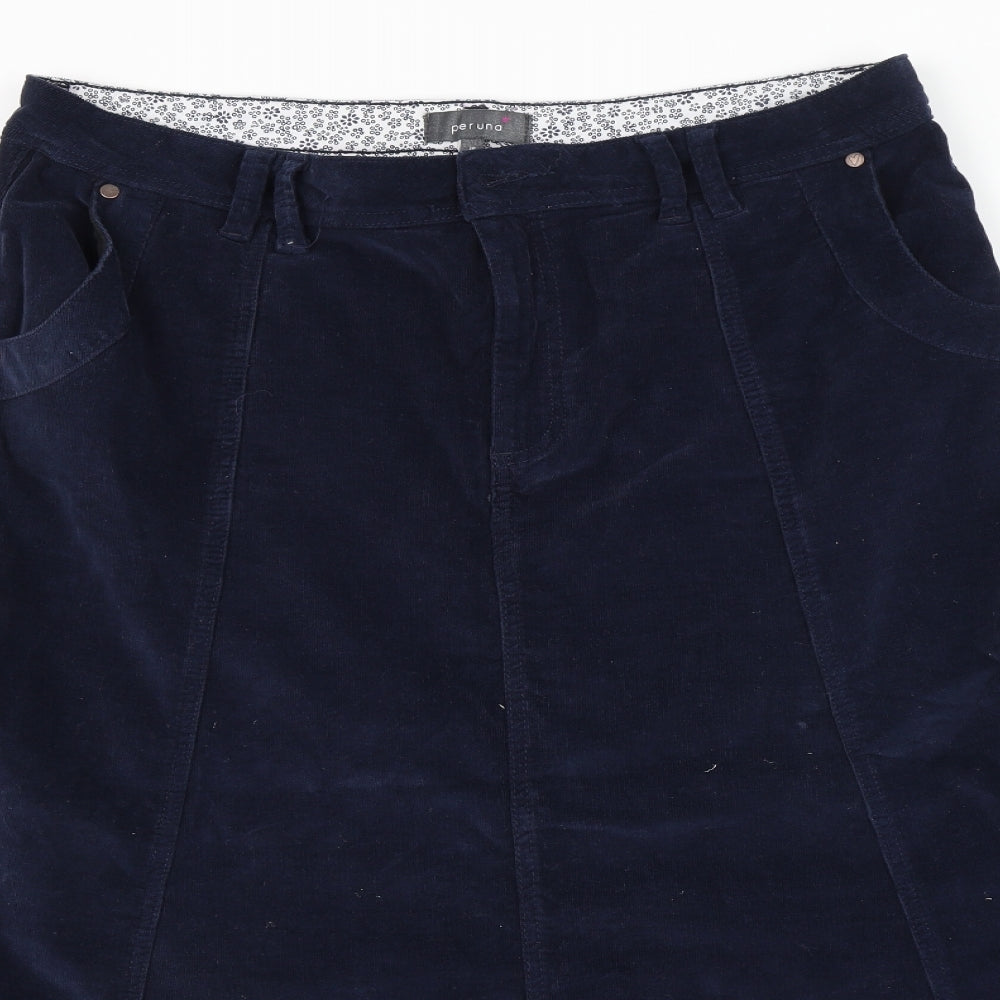 Marks and Spencer Womens Blue   A-Line Skirt Size 16