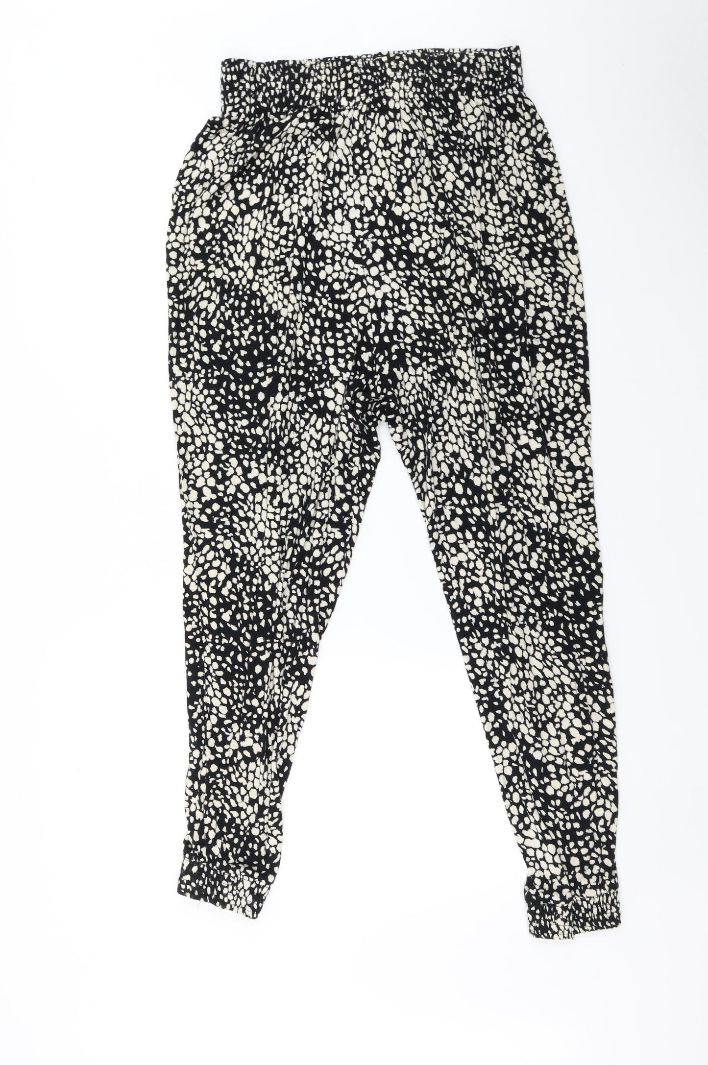 H&M Womens Multicoloured Polka Dot  Harem Trousers Size M L28 in