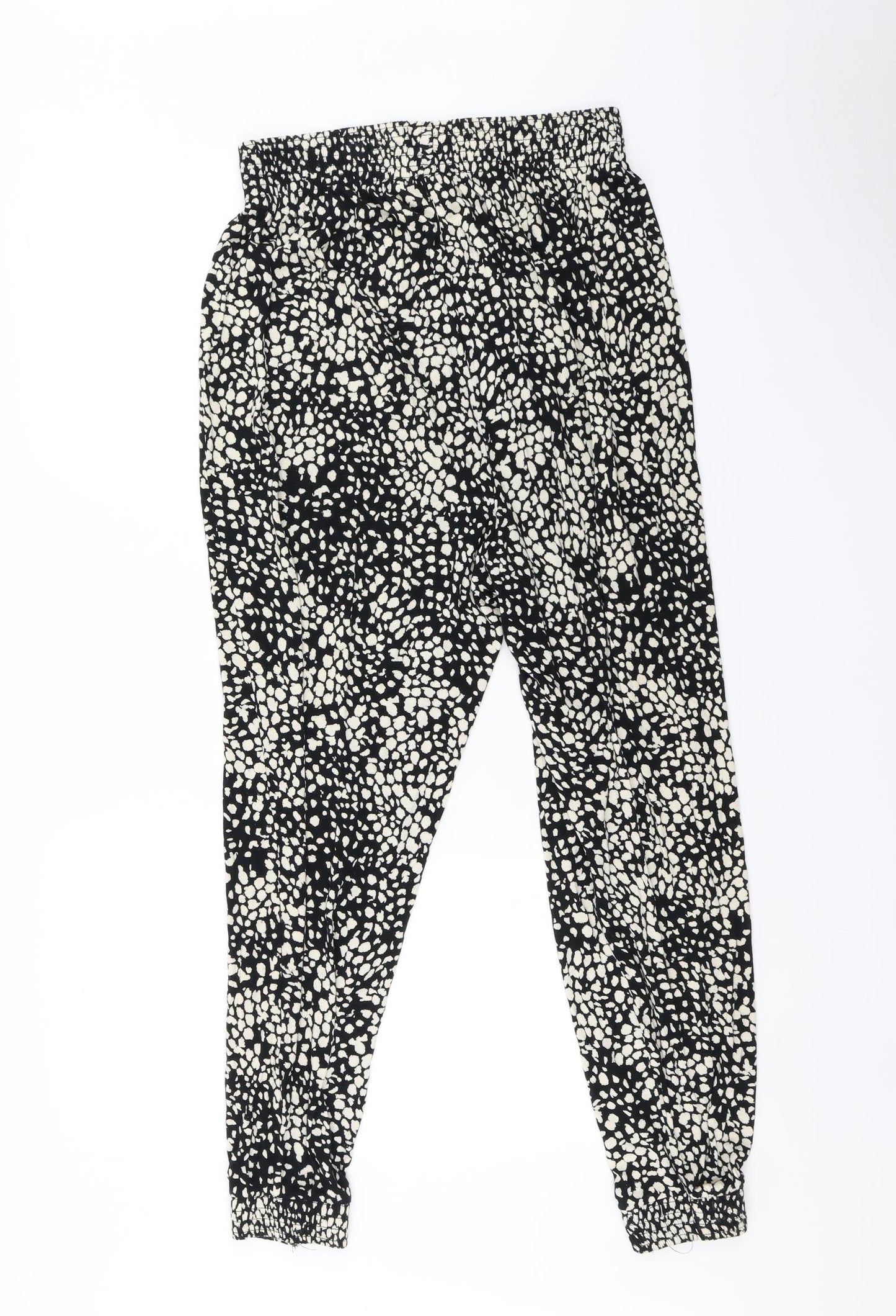 H&M Womens Multicoloured Polka Dot  Harem Trousers Size M L28 in