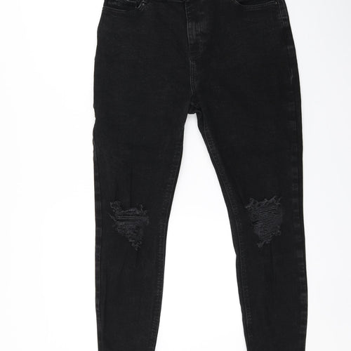New Look Womens Black   Skinny Jeans Size 16 L26 in