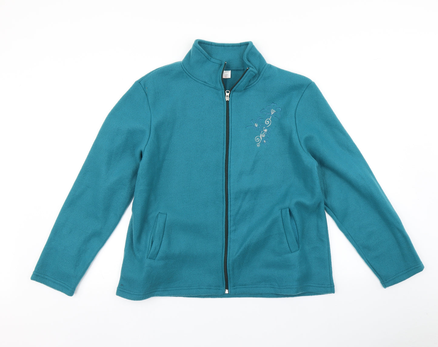Anne De Lancay Womens Blue   Full Zip Hoodie Size M