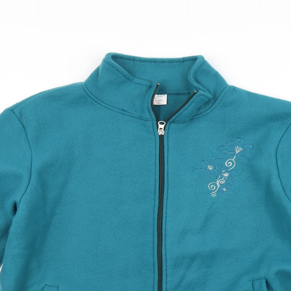 Anne De Lancay Womens Blue   Full Zip Hoodie Size M