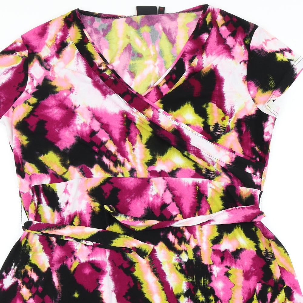 NEXT Womens Purple Floral  Fit & Flare  Size 20