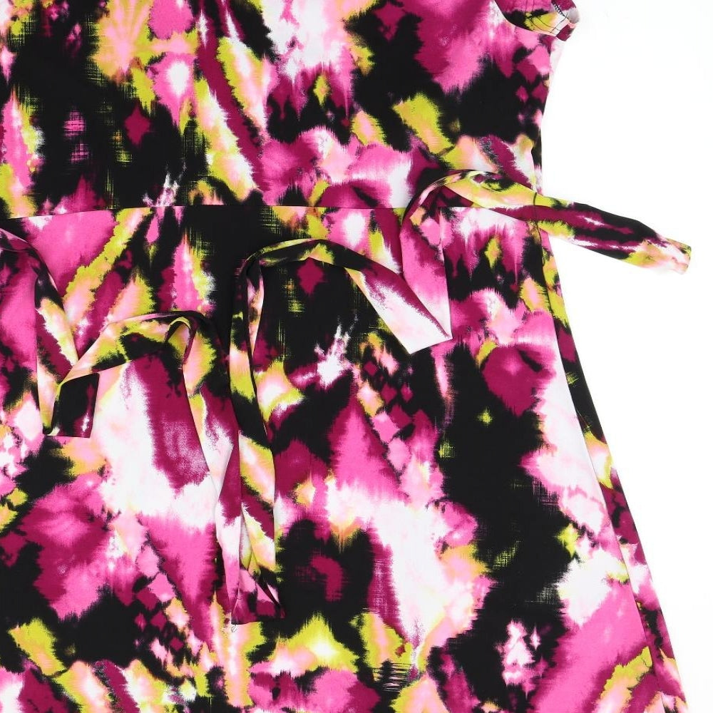 NEXT Womens Purple Floral  Fit & Flare  Size 20