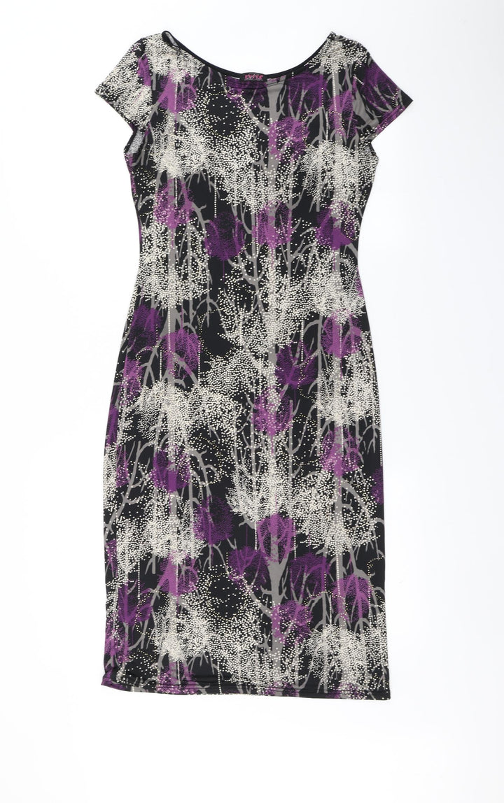 Evita Womens Black Bodycon Size 10