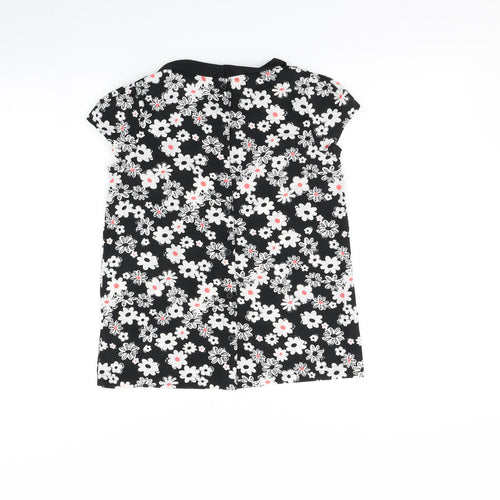 Marks and Spencer Girls Multicoloured Floral  Basic T-Shirt Size 10-11 Years