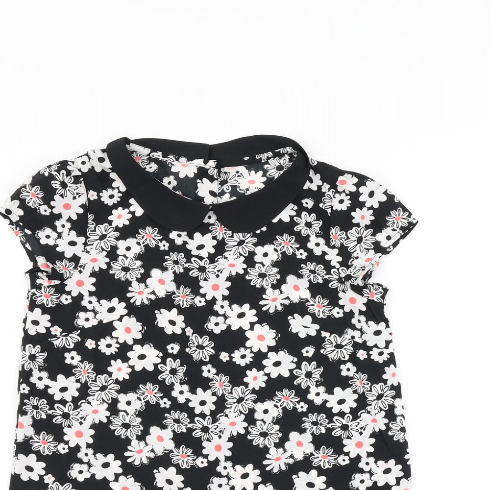Marks and Spencer Girls Multicoloured Floral  Basic T-Shirt Size 10-11 Years