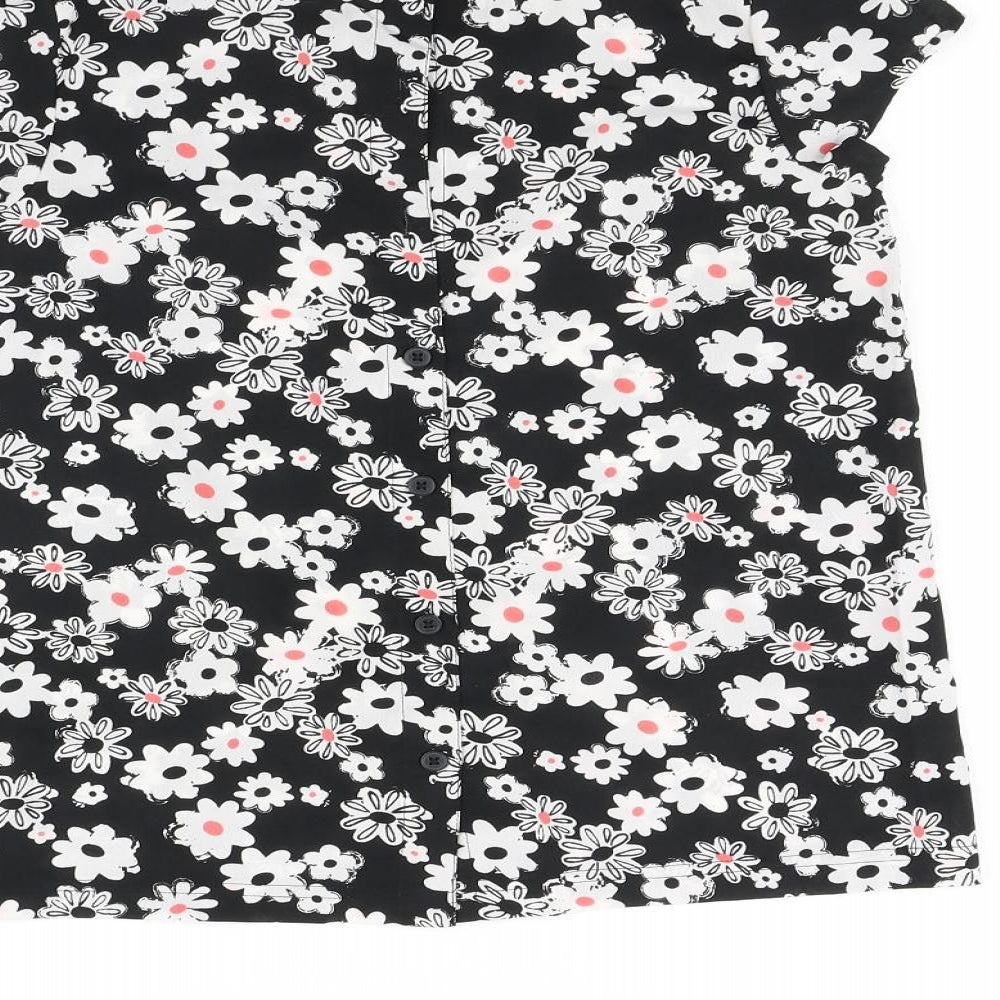 Marks and Spencer Girls Multicoloured Floral  Basic T-Shirt Size 10-11 Years