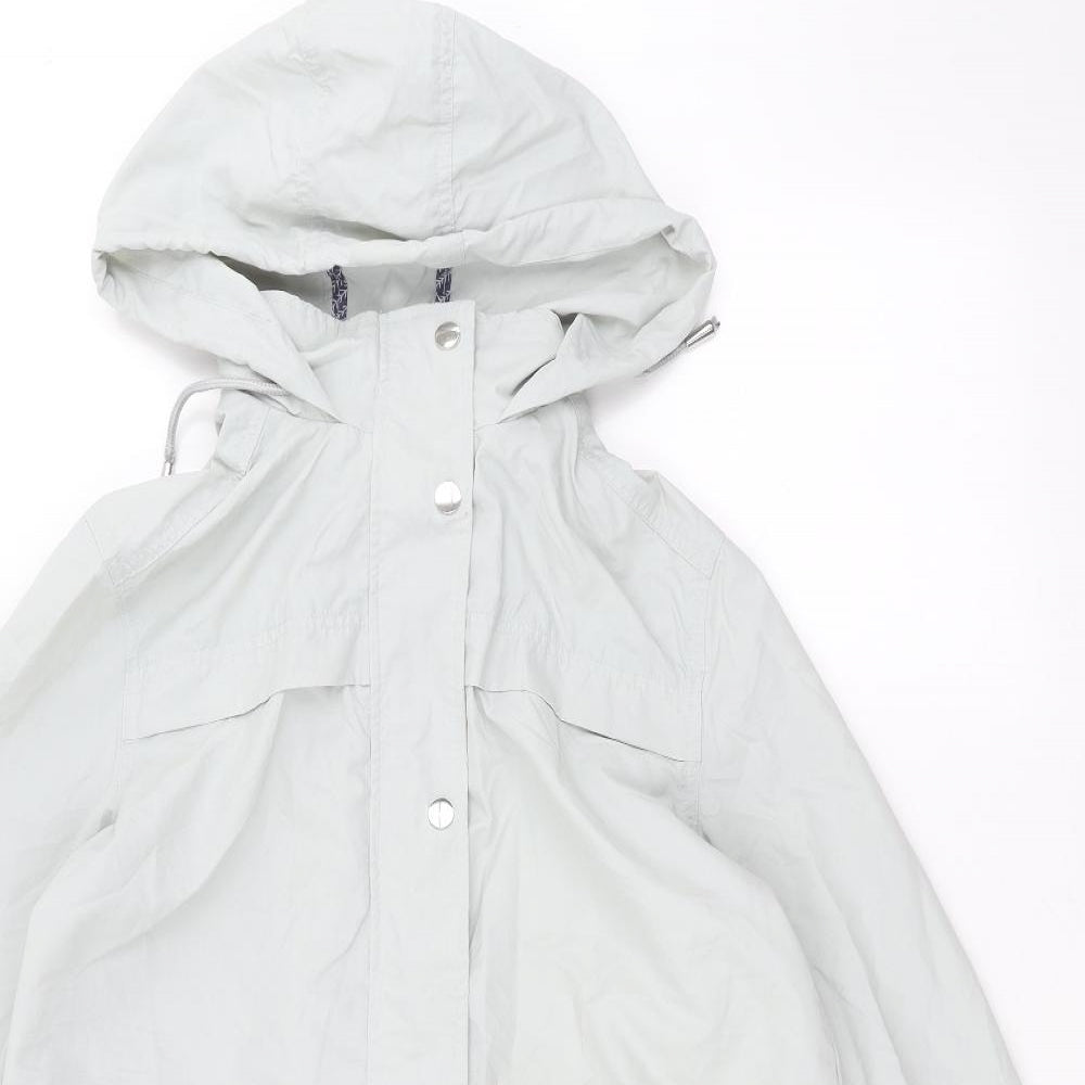 TU Womens Blue   Parka Coat Size 10