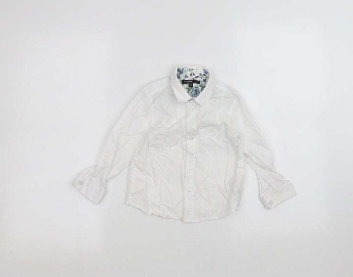 Marks and Spencer Girls White   Basic Button-Up Size 2-3 Years
