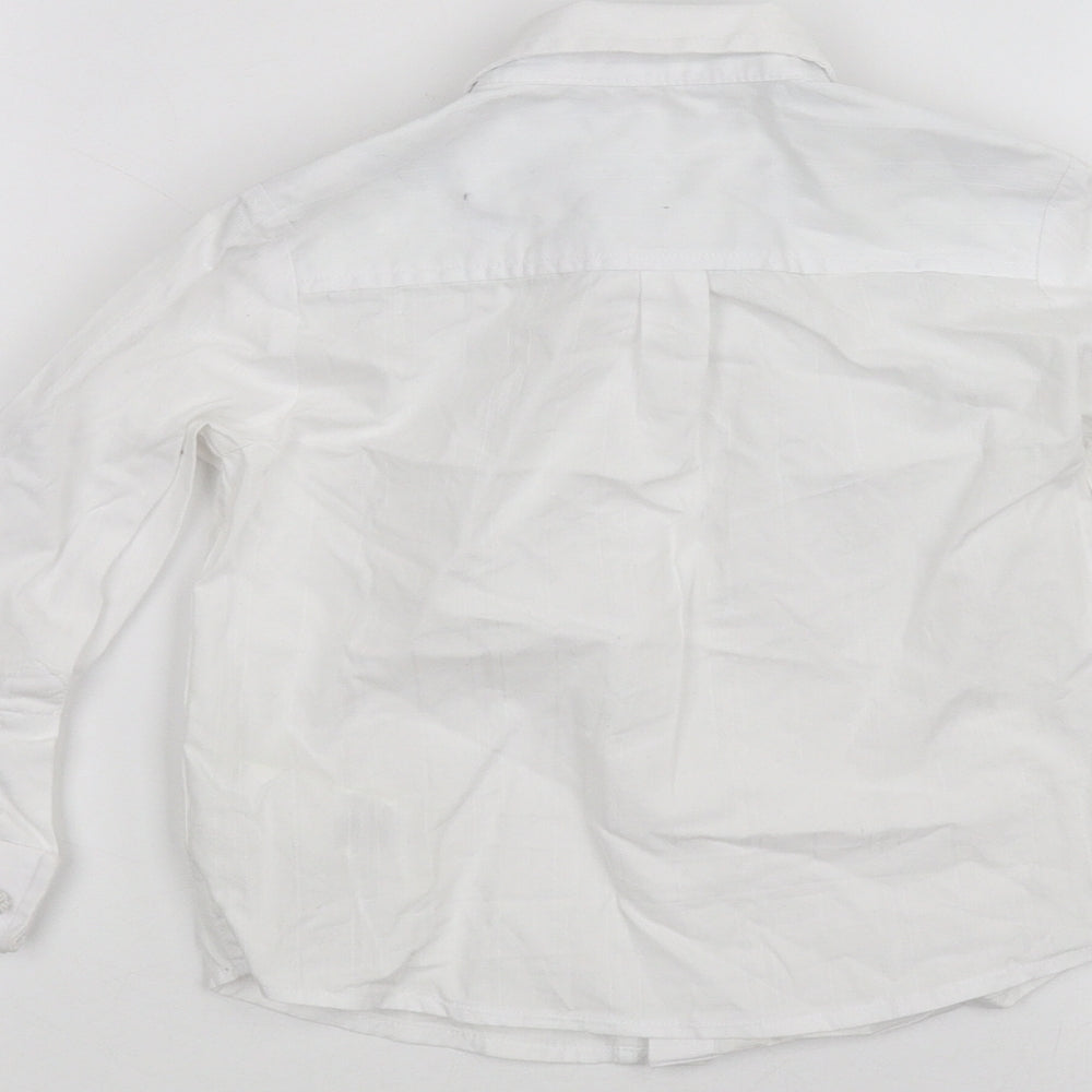 Marks and Spencer Girls White   Basic Button-Up Size 2-3 Years