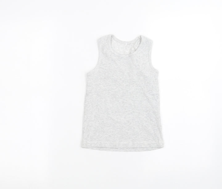 George Girls Grey   Basic Tank Size 5-6 Years