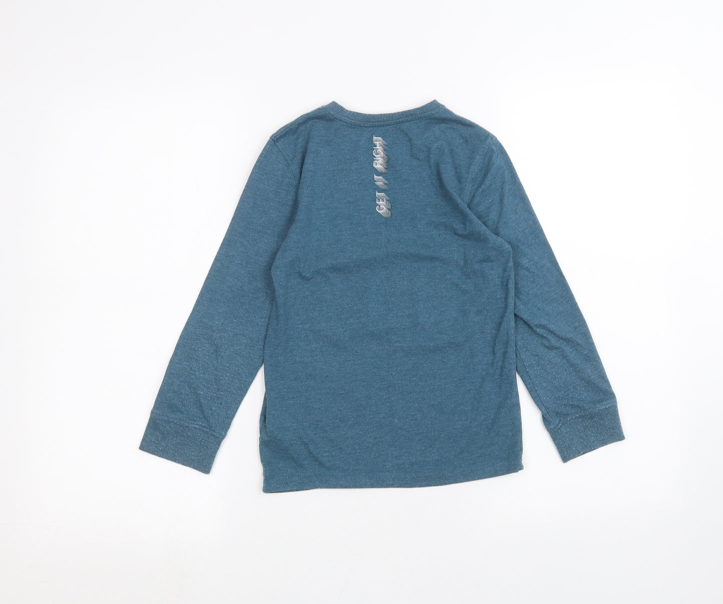 Blue Zoo Boys Blue   Basic T-Shirt Size 7-8 Years