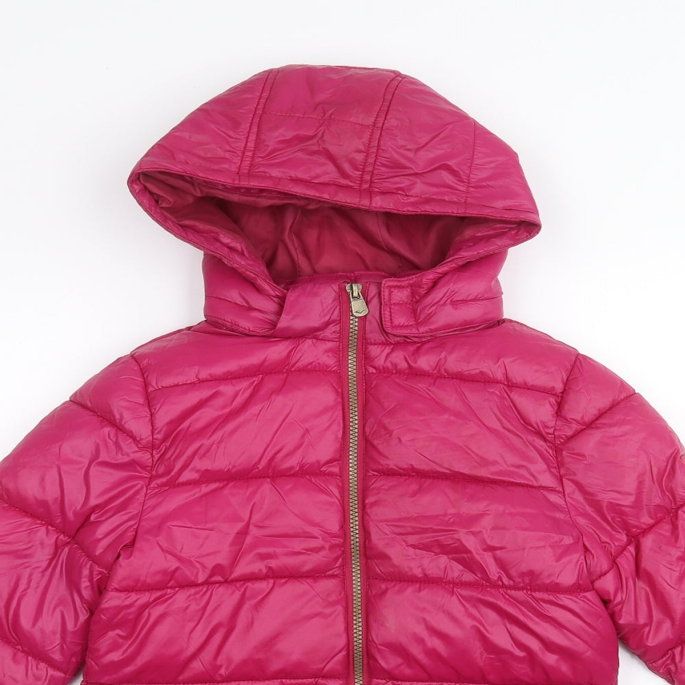 Everlast Girls Pink   Puffer Jacket Coat Size 6-7 Years