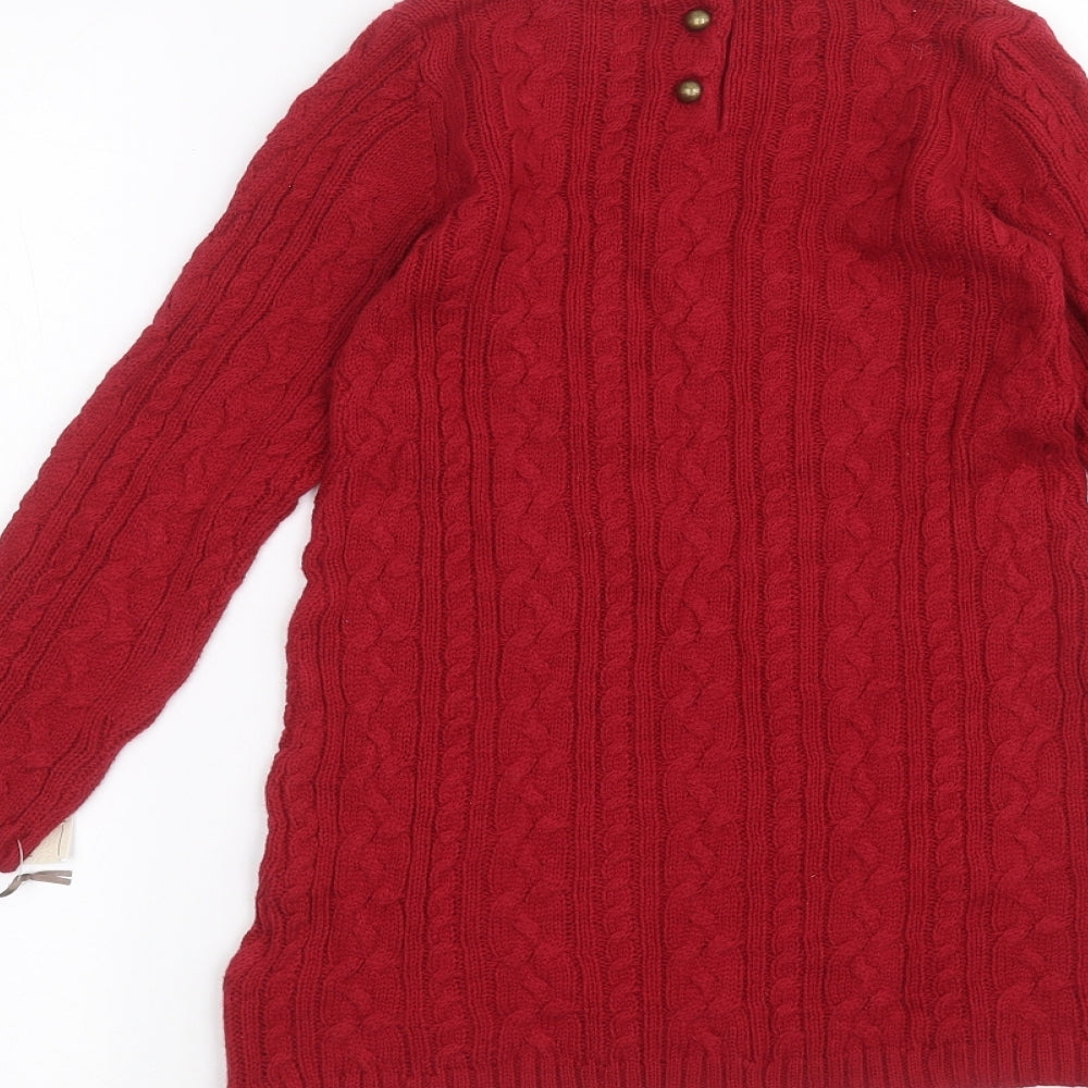 Catherine Malandrino Girls Red   Basic T-Shirt Size 4 Years