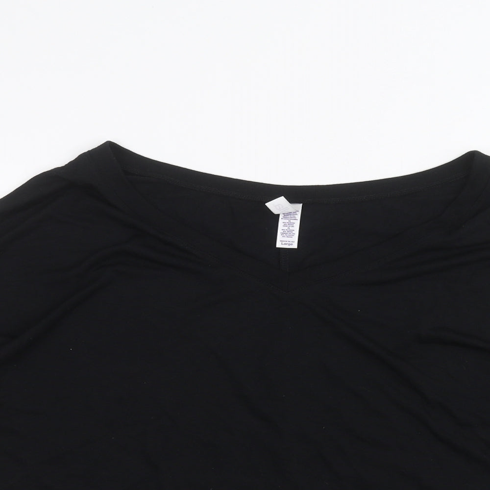 Bella Womens Black   Basic T-Shirt Size L