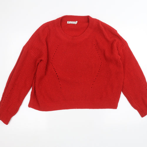 yehwang Womens Red   Pullover Jumper Size M
