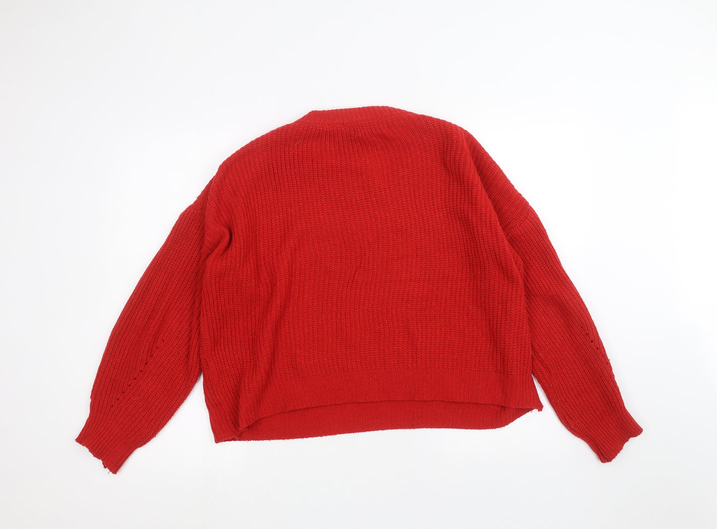 yehwang Womens Red   Pullover Jumper Size M