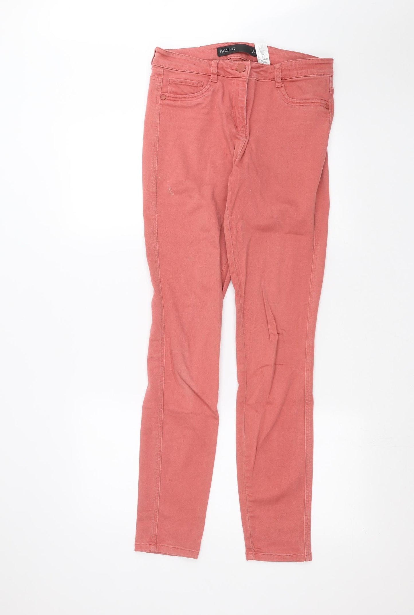 NEXT Womens Pink   Skinny Jeans Size 12 L30 in
