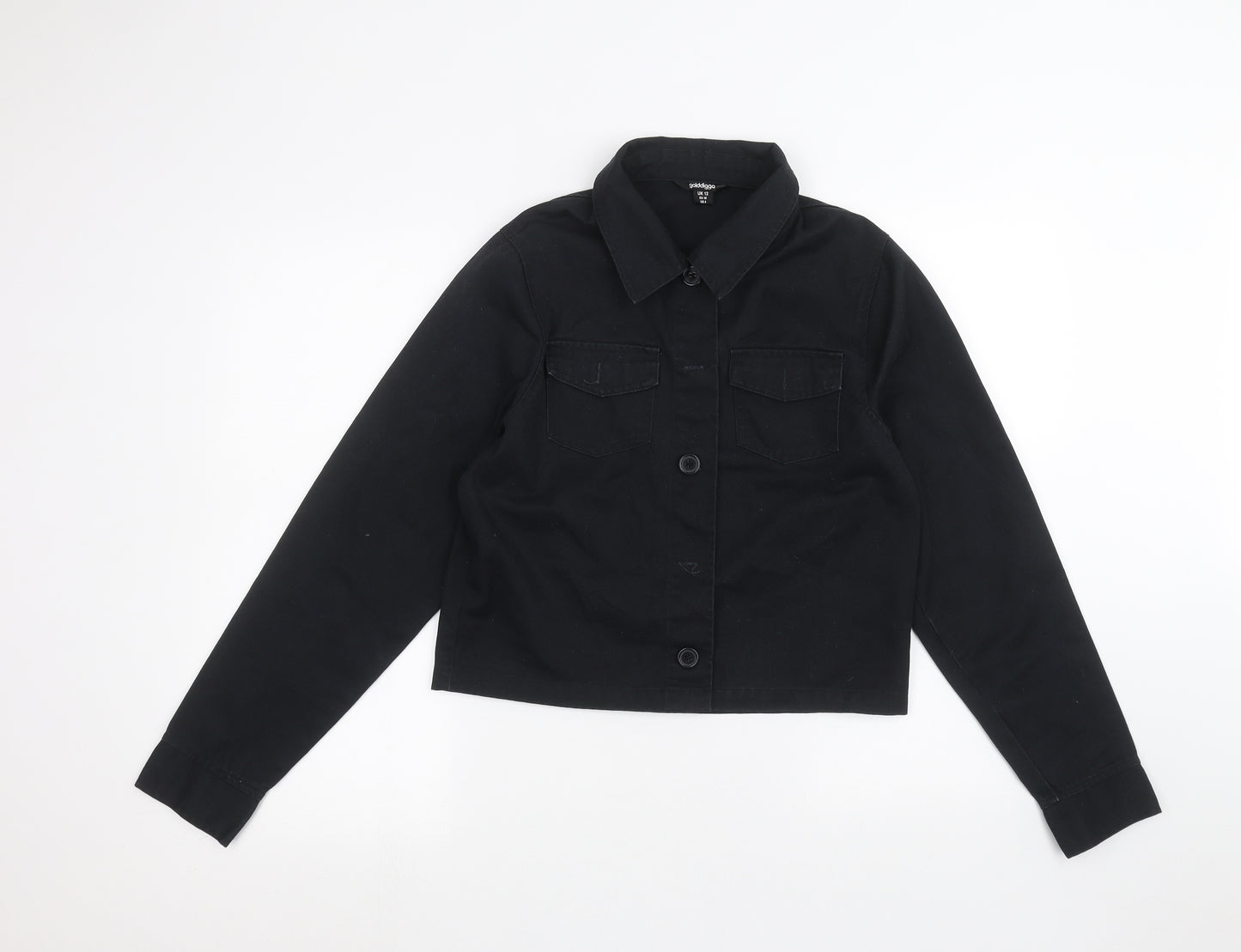 Golddigga Womens Black   Jacket  Size 12