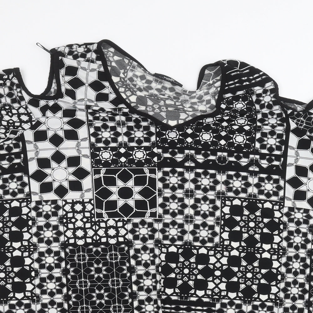 Wallis Womens Black   Basic T-Shirt Size XL