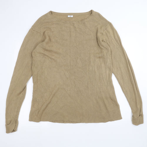 Cotton Traders Womens Brown   Pullover Jumper Size 20