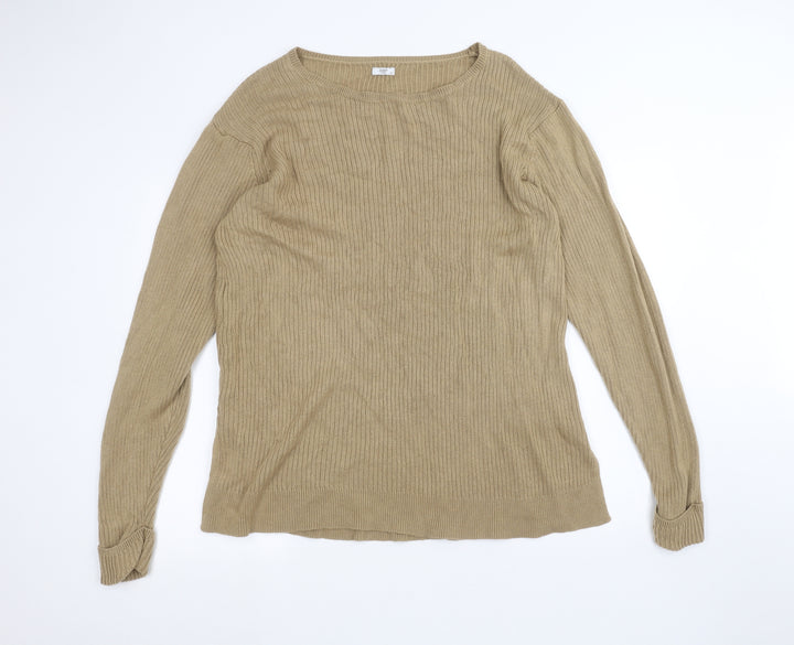 Cotton Traders Womens Brown Pullover Jumper Size 20