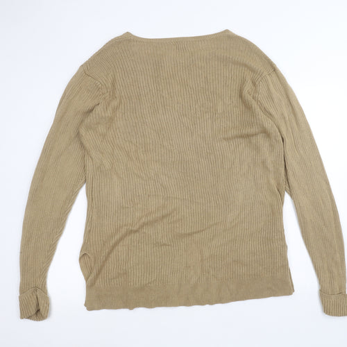 Cotton Traders Womens Brown   Pullover Jumper Size 20
