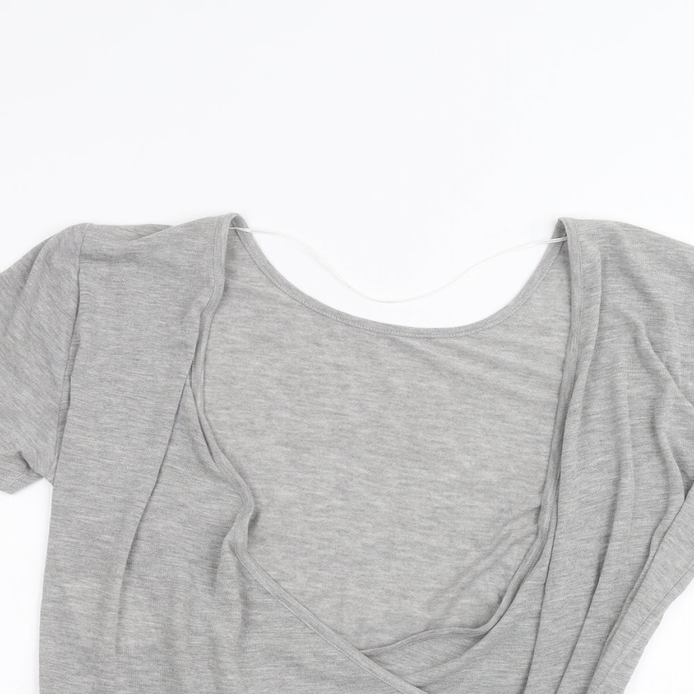 Villa Womens Grey   Basic T-Shirt Size L
