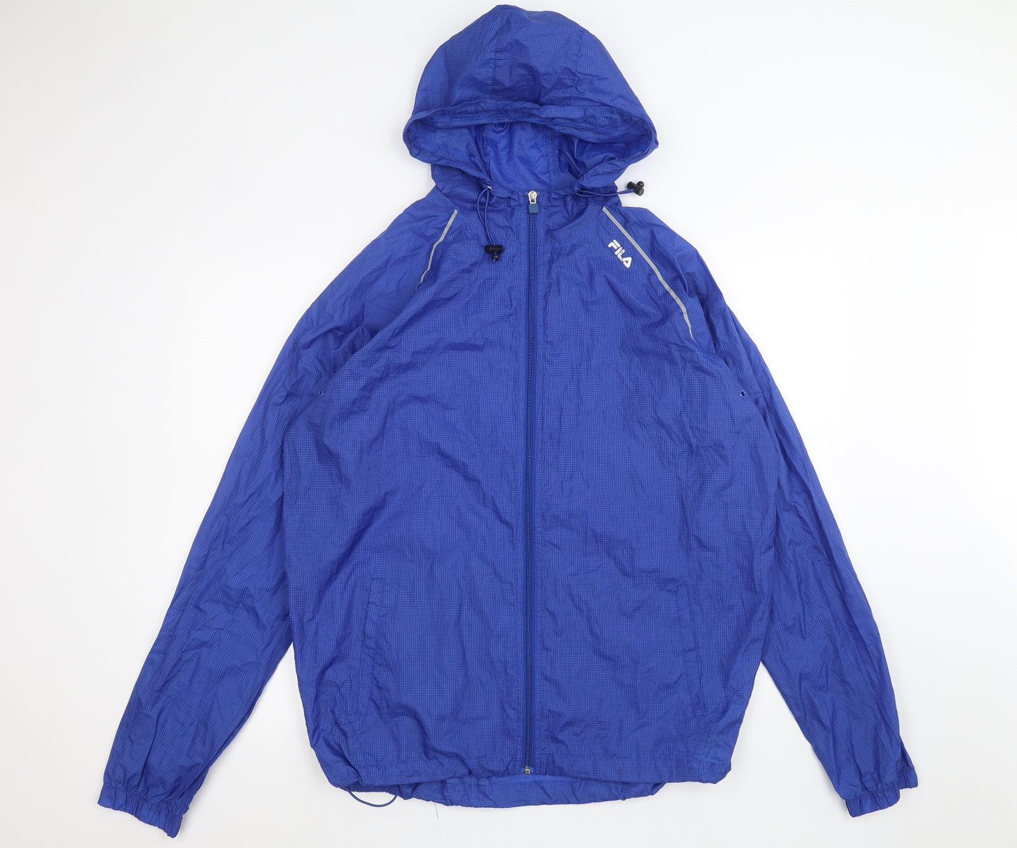 FILA Mens Blue   Rain Coat Coat Size L