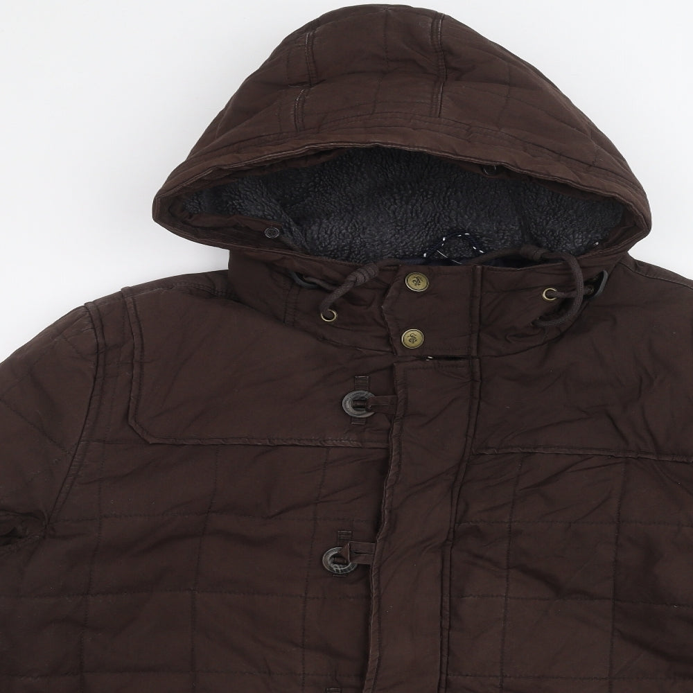 George Mens Brown   Parka Coat Size XL