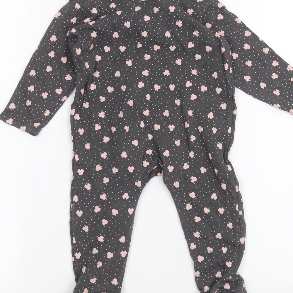 George Baby Black Polka Dot  Coverall One-Piece Size 9-12 Months