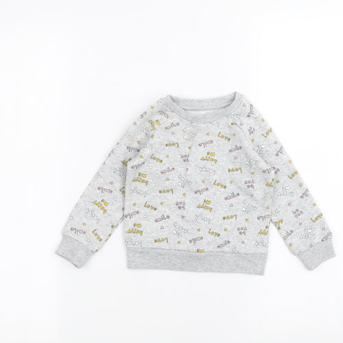 Primark Baby Grey   Pullover Jumper Size 9-12 Months