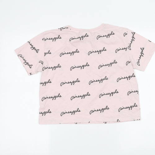 Pineapple Girls Pink   Basic T-Shirt Size 14-15 Years