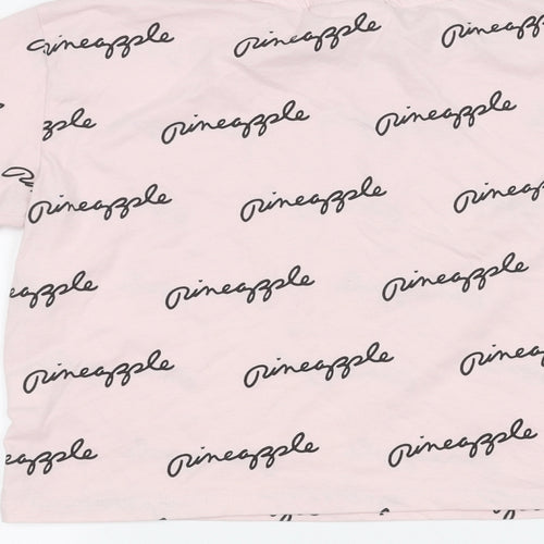 Pineapple Girls Pink   Basic T-Shirt Size 14-15 Years