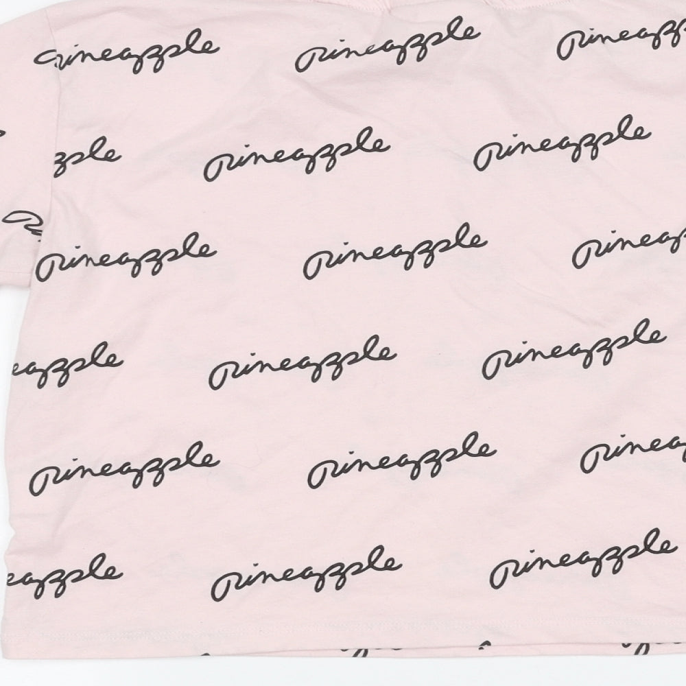 Pineapple Girls Pink   Basic T-Shirt Size 14-15 Years