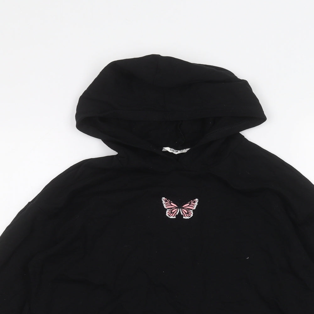 SheIn Girls Black   Pullover Hoodie Size 11-12 Years
