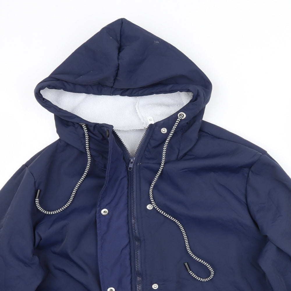 Preworn Womens Blue   Overcoat Coat Size XL