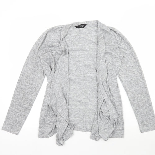 Dorothy Perkins Womens Grey  Knit Cardigan Jumper Size 8