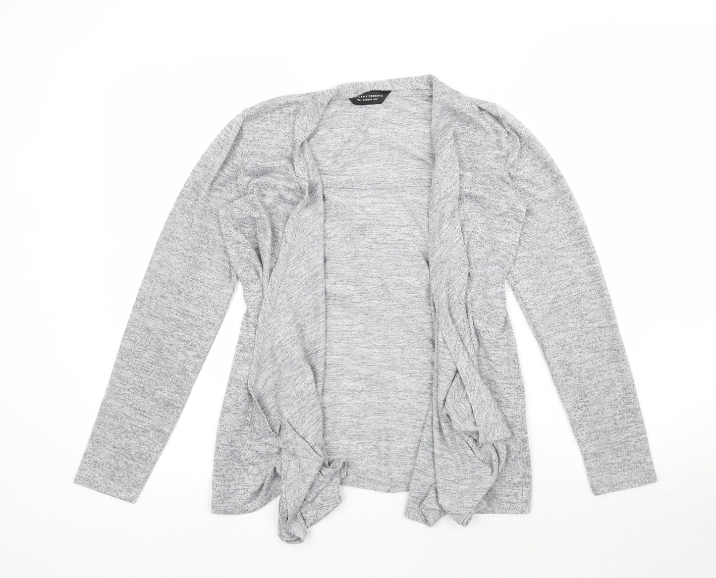 Dorothy Perkins Womens Grey  Knit Cardigan Jumper Size 8